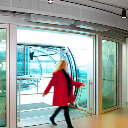 Air curtains at Brighton's i360