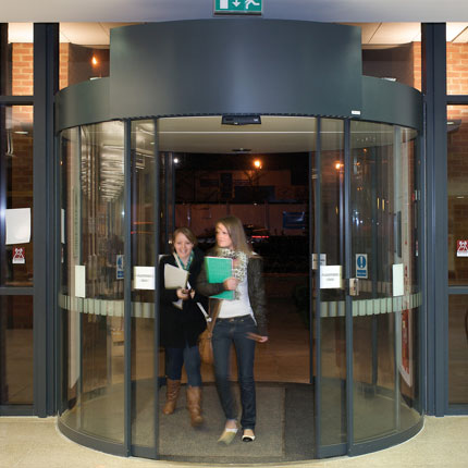 Air curtains at Hope University, Liverpool