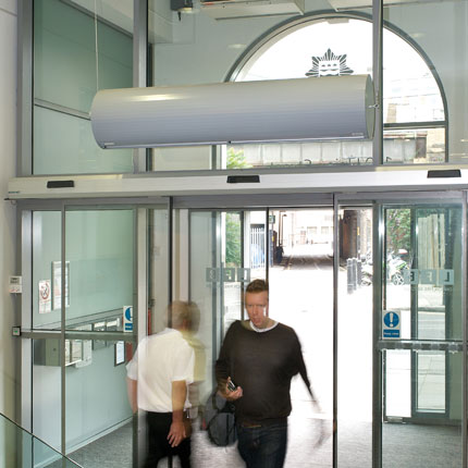 Air curtain at London Fire Brigade HQ, Union Street, London