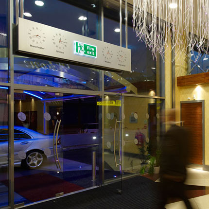 Air curtain at Manzil Banquet Hall, Manchester