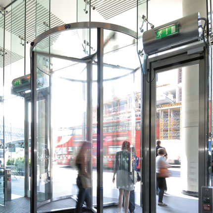 Air curtain at Park Plaza County Hall Hotel, London