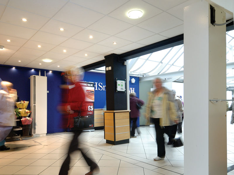 Windbox air curtain at Wellcome Break Services, M4