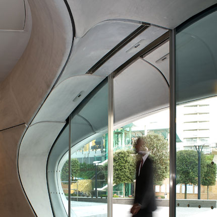 Air curtain at Roca Gallery, London