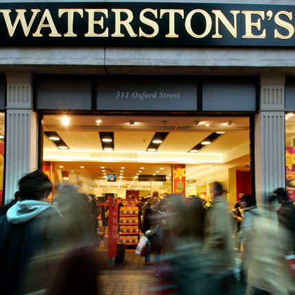 Air curtain at Waterstones, Oxford Street, London